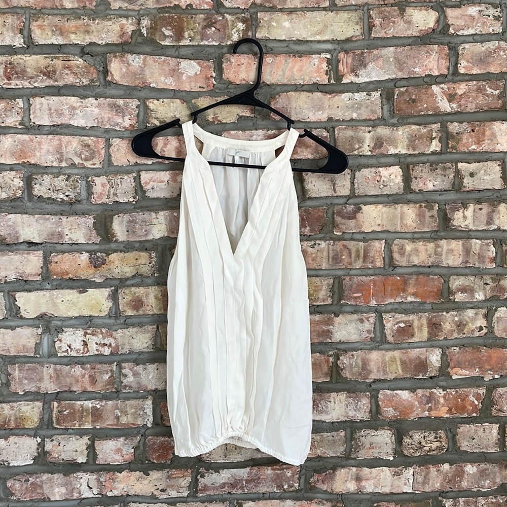 Joie ivory silk tank